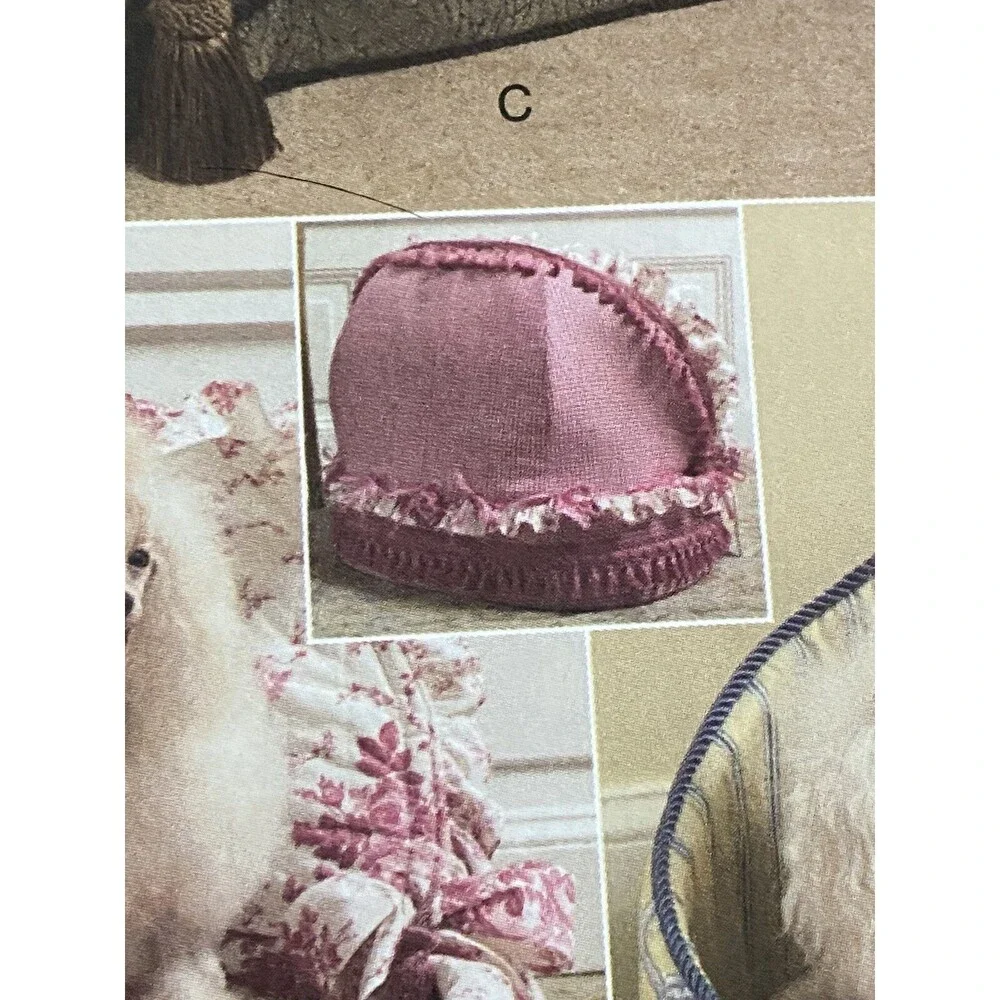 Poodle Dog Bed Patterns NIP Uncut Patterns With instructions Vogue V8217